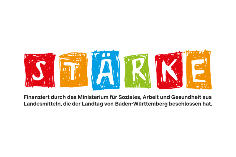Logo des Familienbildungsprogramms STÄRKE des Ministeriums für Soziales, Arbeit und Gesundheit Baden-Württemberg Logo des Familienbildungsprogramms STÄRKE des Ministeriums für Soziales, Arbeit und Gesundheit Baden-Württemberg